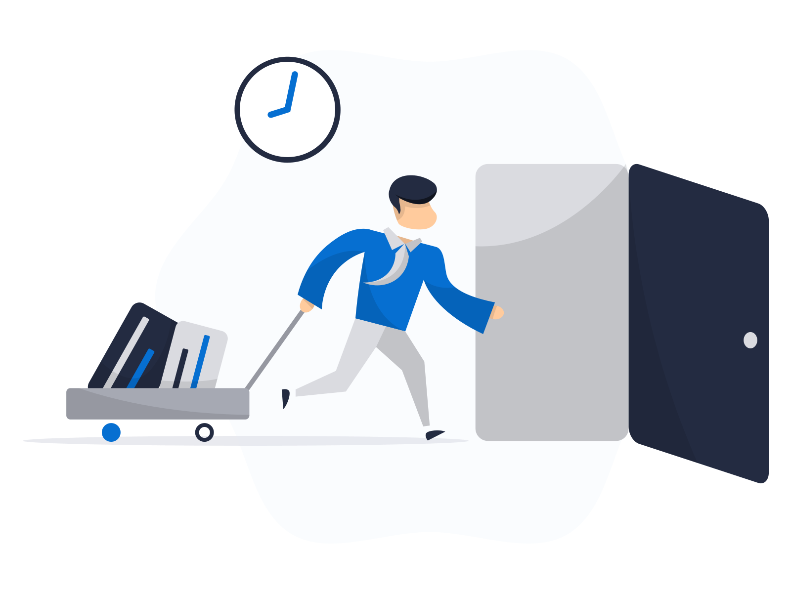 Users choosing between in-app feedback and app store review paths